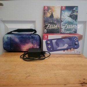 Nintendo Switch Lite (Dark Blue) Bundle